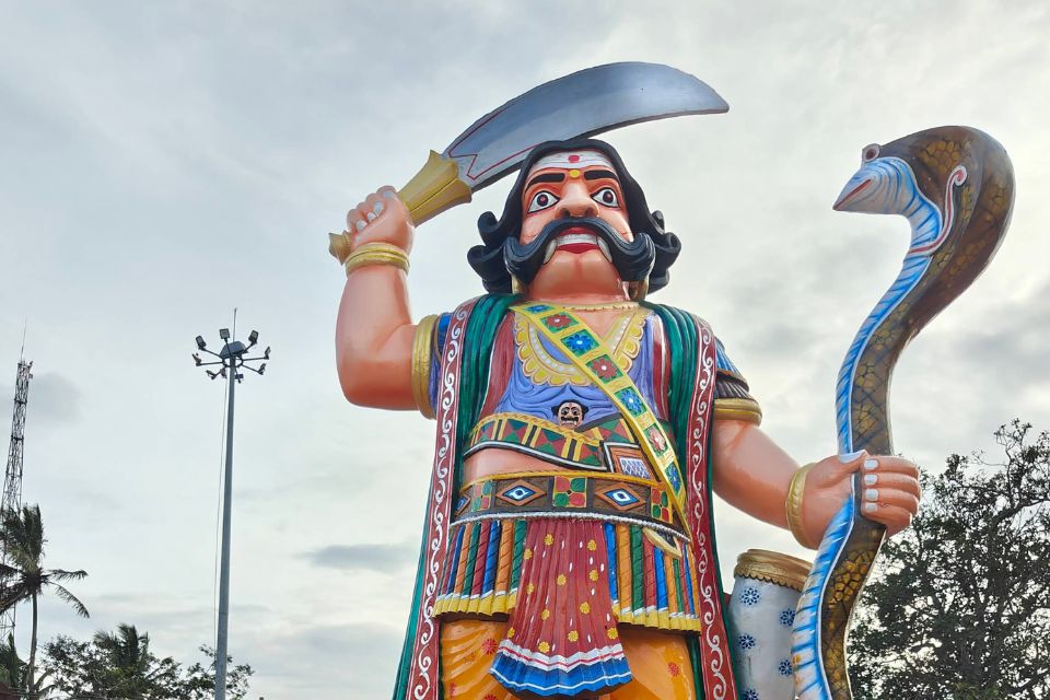 Statue of Mahishasura and Nandi, Chamundi Hills